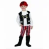 Party Fiesta Kostüm Pirat Rot-schwarz