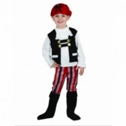Party Fiesta Kostüm Pirat Rot-schwarz