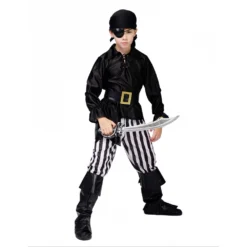 Party Fiesta Kostüm Pirat Schwarz