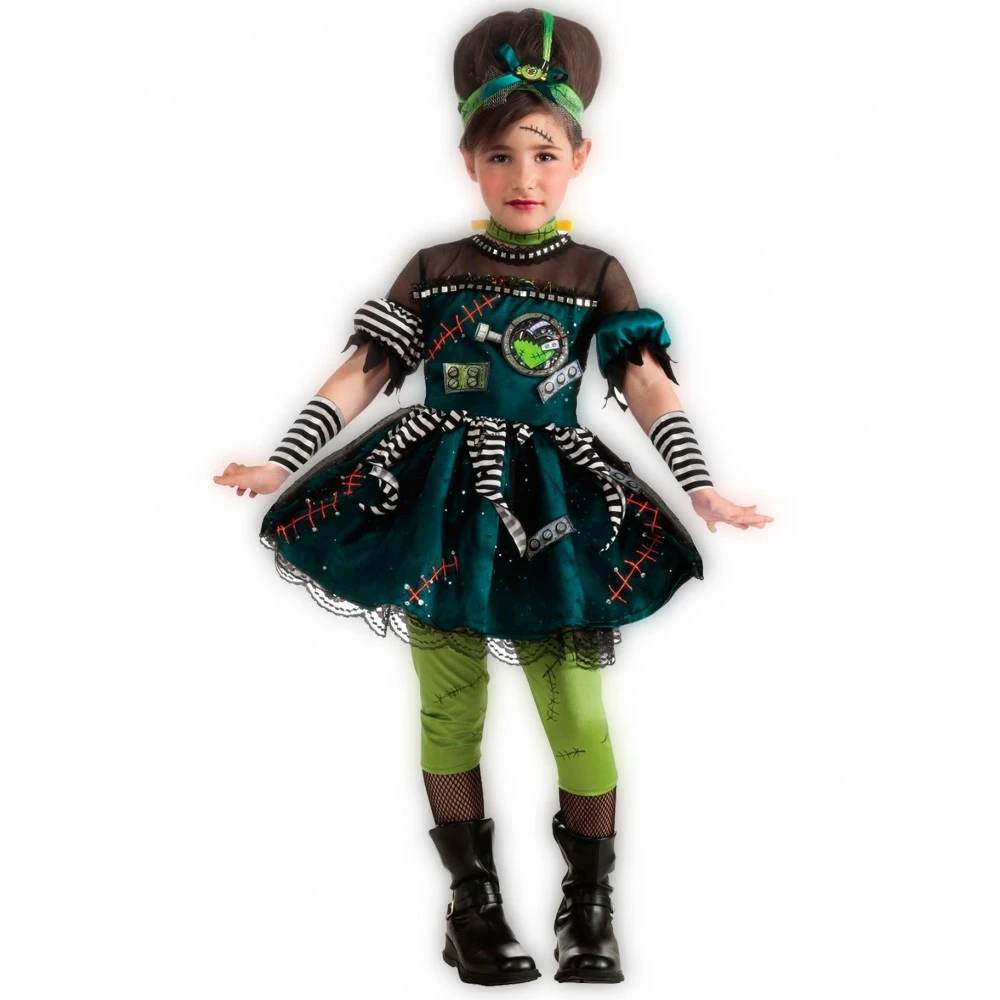 Party Fiesta Kostüm Prinzessin Frankenstein Für Mädchen 3 Party Fiesta Kostüm Prinzessin Frankenstein Für Mädchen