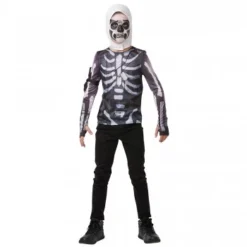 Party Fiesta T-Shirt Mit Kapuze Fortnite Skull Trooper Teen